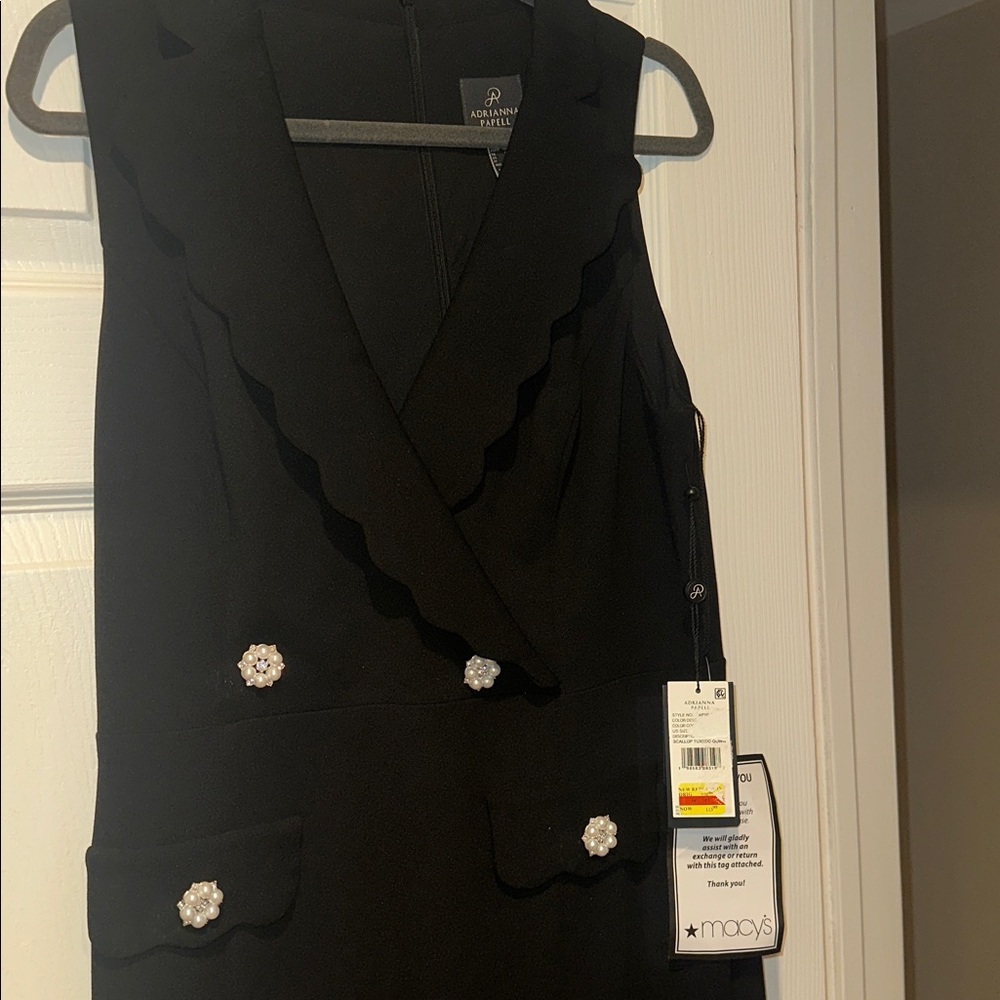 Adrianna Papell Classic Black Dress - Picture 3 of 4